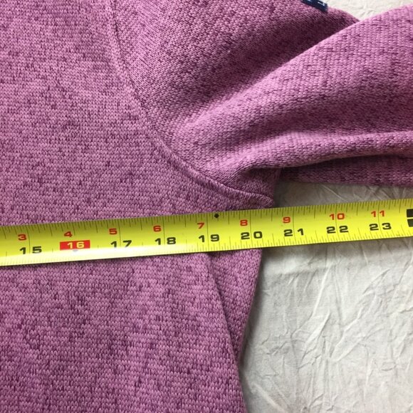 L.L.Bean Lightweight Soft Crewneck Sweater Fleece Top Purple Women’s size Med - Picture 5 of 9
